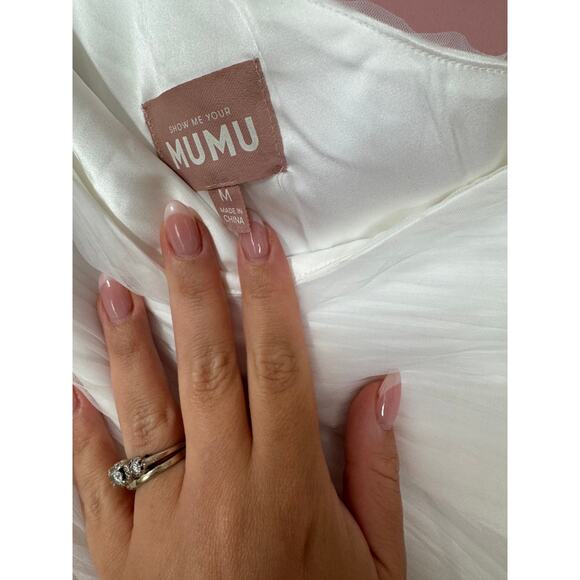 Show Me Your MuMu White One-Shoulder Maxi Dress - Picture 7 of 8